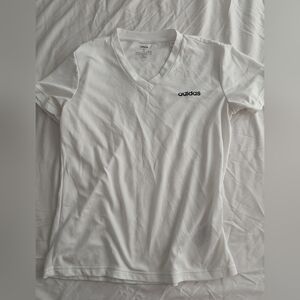 Adidas White Athletic Jersey Shirt